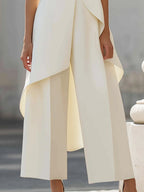 Conjunto Zulay — Top Cuello Alto + Pantalón Palazzo