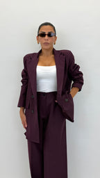 Conjunto Sastre Olimpia — Saco Oversize + Pantalón Palazzo