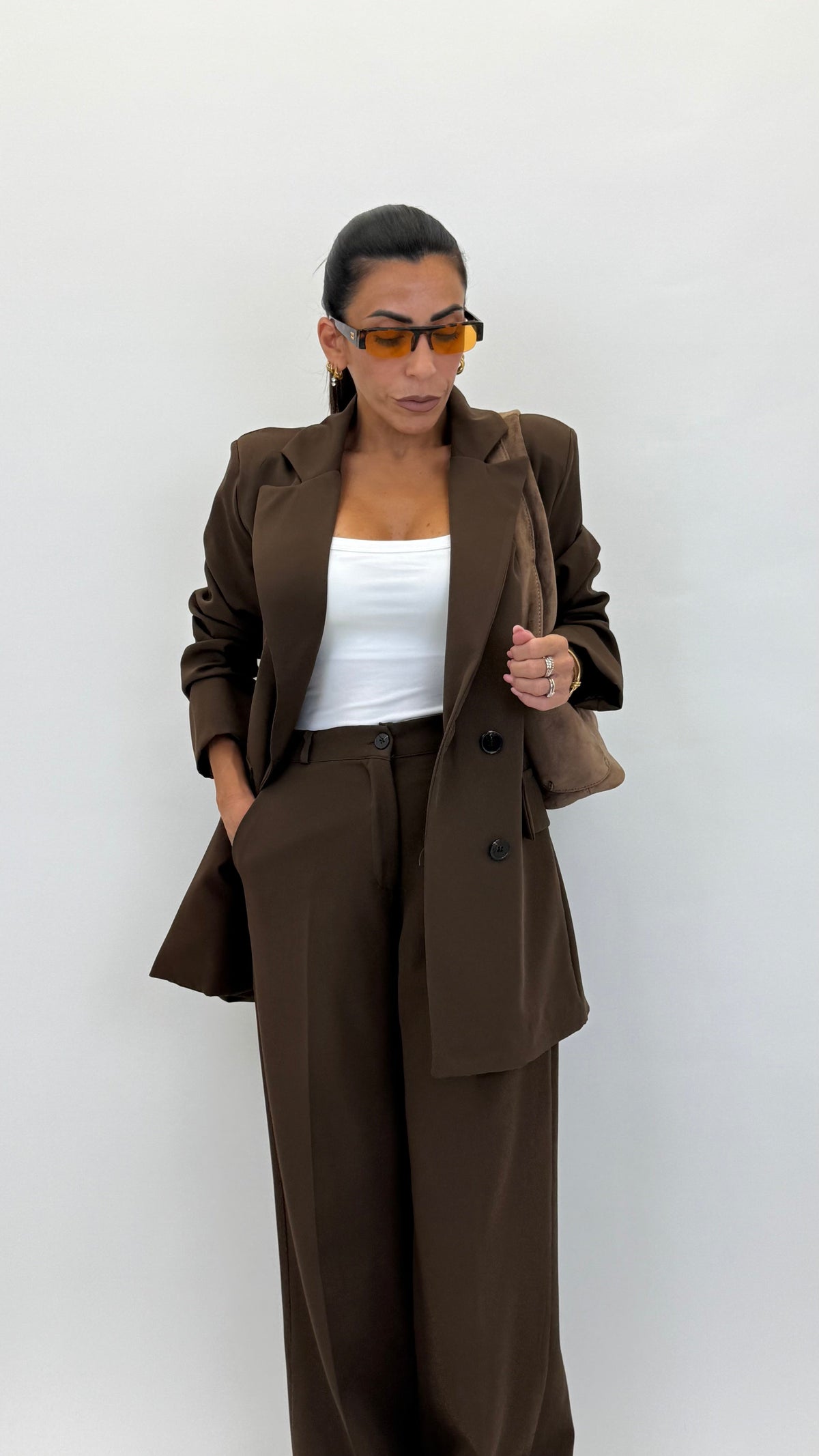 Conjunto Sastre Olimpia — Saco Oversize + Pantalón Palazzo