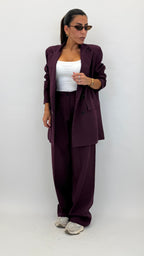 Conjunto Sastre Olimpia — Saco Oversize + Pantalón Palazzo