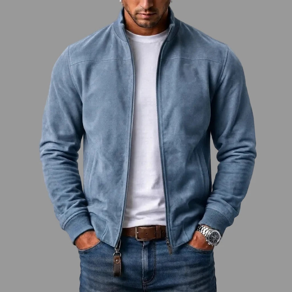 Chamarra Bomber de Gamuza