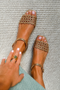 Camila - Sandalias Doradas Hechizo de Verano