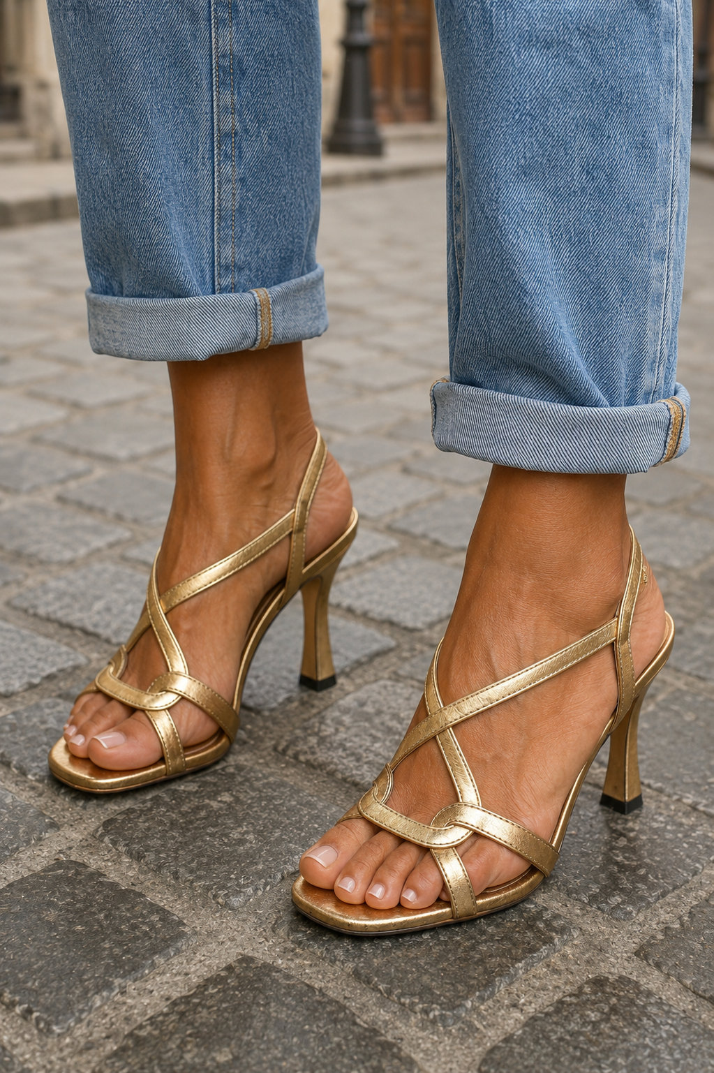 Cassie - Sandalias Doradas Encanto de Verano