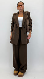 Conjunto Sastre Olimpia — Saco Oversize + Pantalón Palazzo