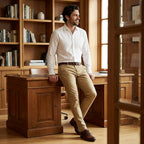 Pantalones Negocios Hombre Elásticos