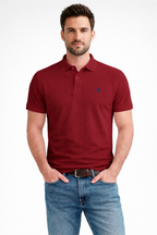 Polo manga corta Granate modelo "Garroc"