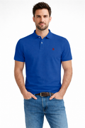 Polo manga corta Azul Royal modelo "Garroc"