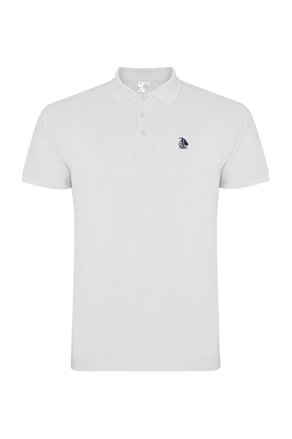 Polo manga corta Blanco modelo "Garroc"
