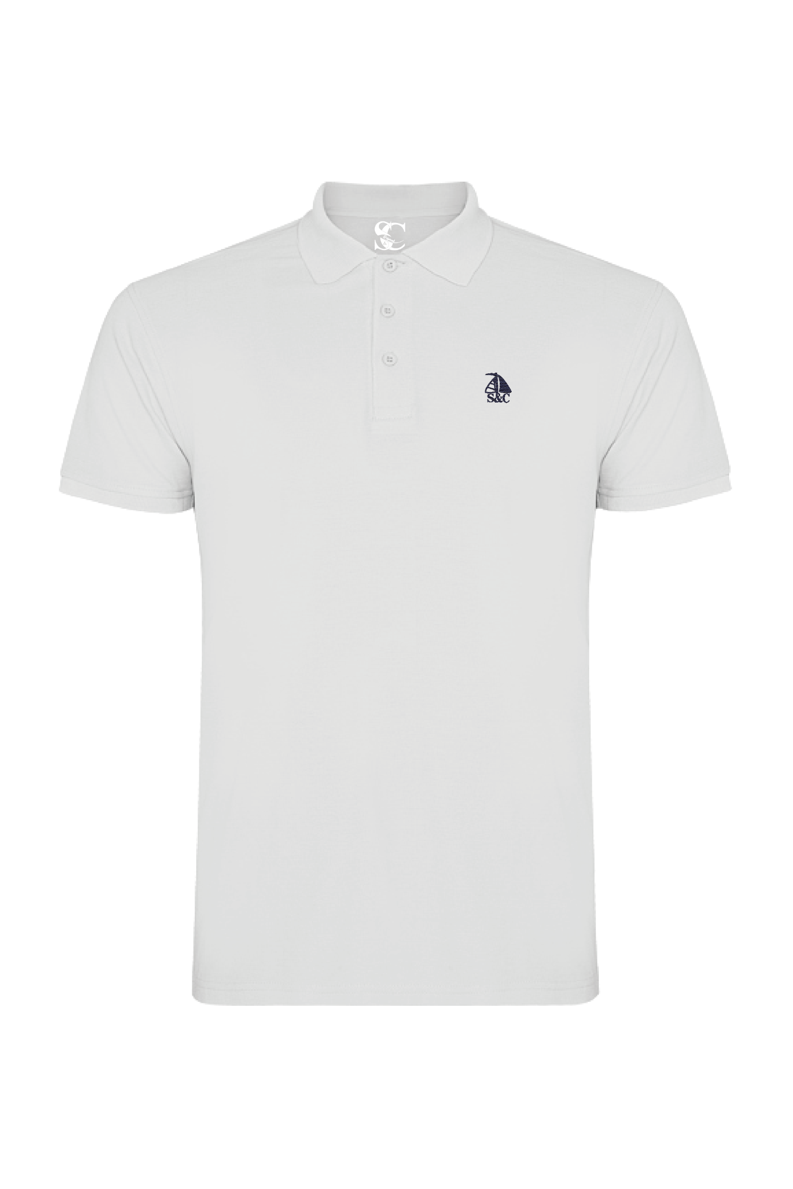 Polo manga corta Blanco modelo "Garroc"