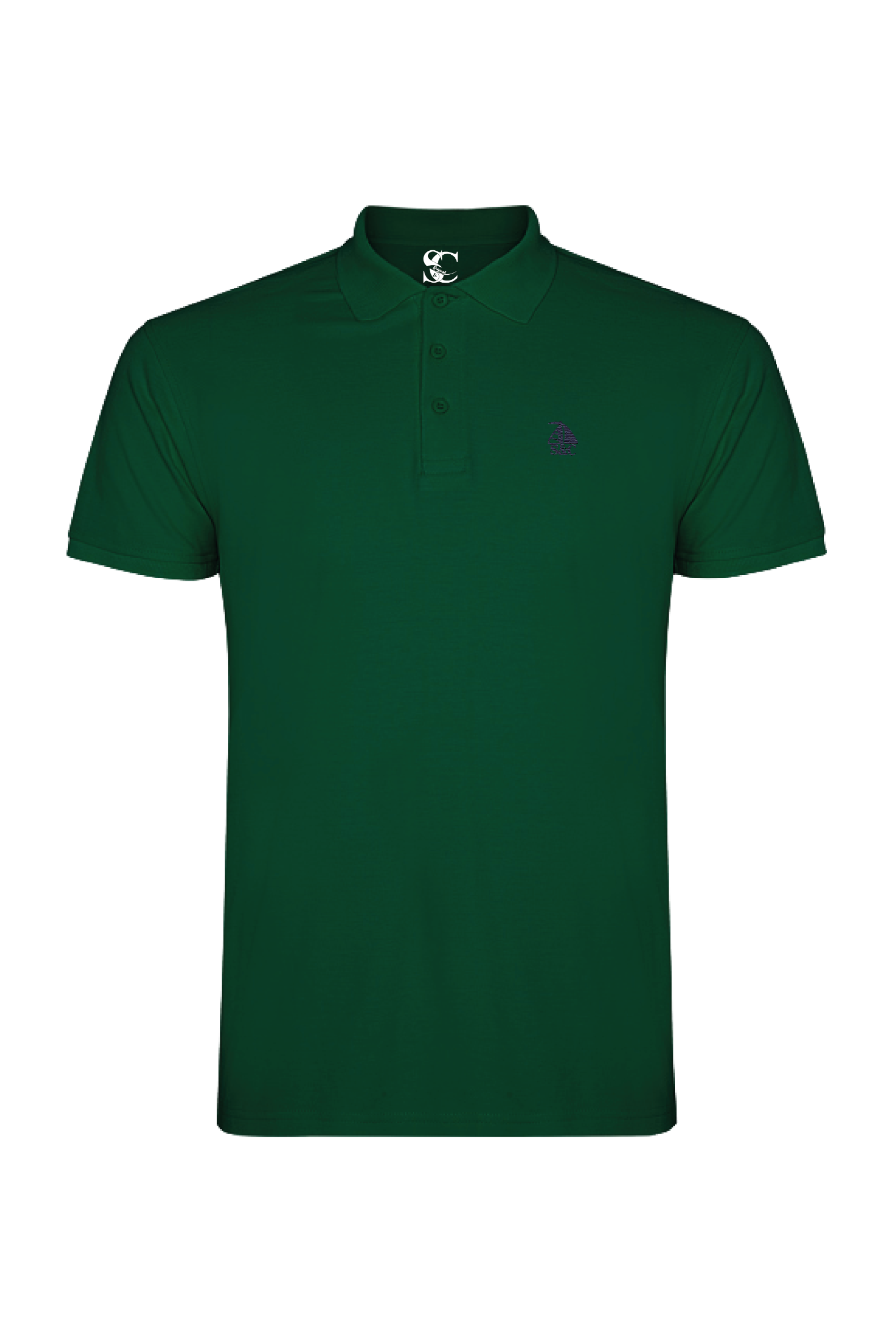 Polo manga corta Verde Botella modelo "Garroc"