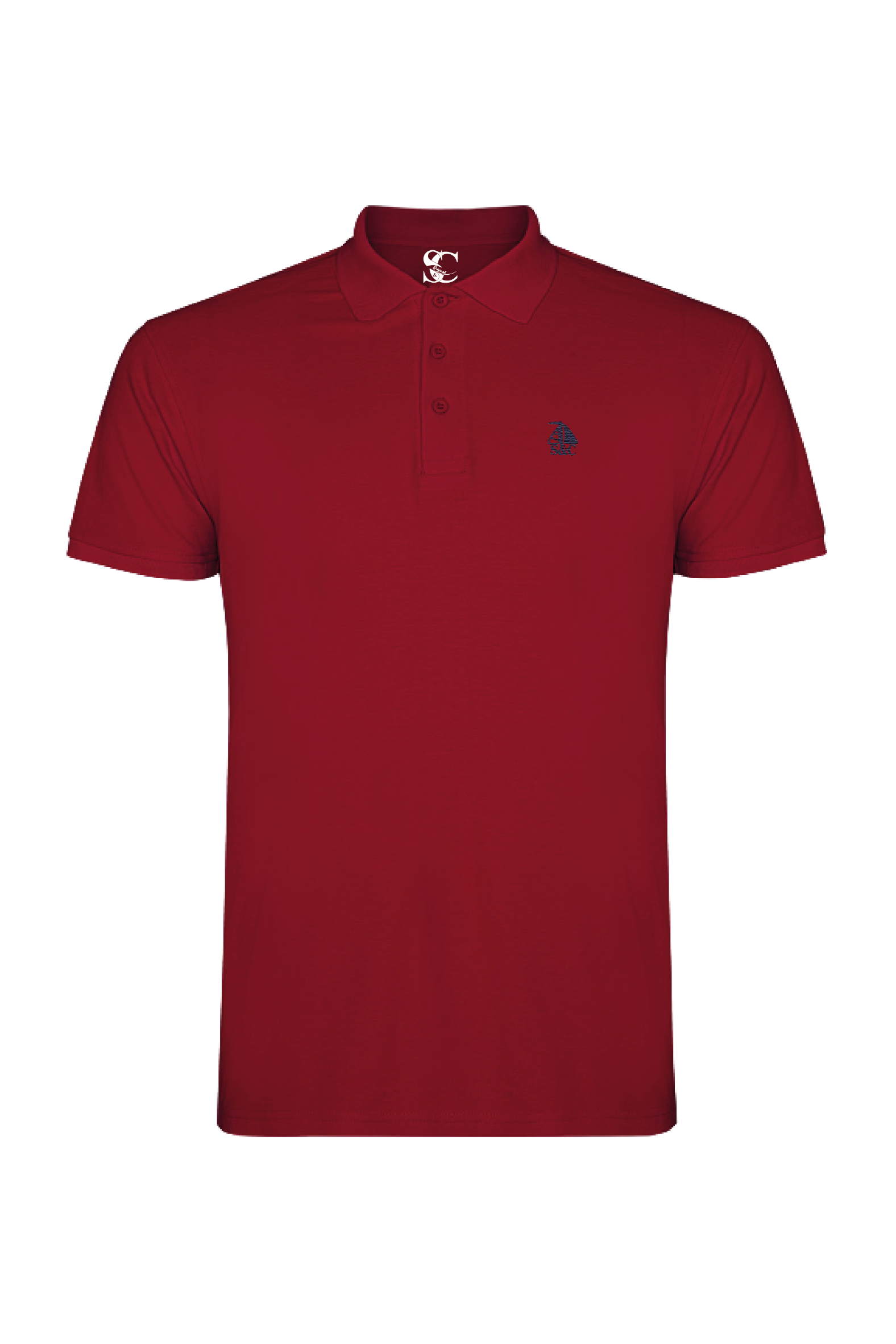 Polo manga corta Granate modelo "Garroc"