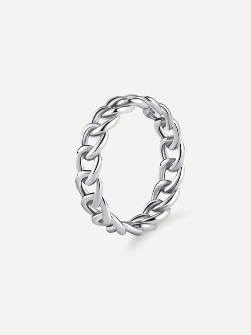 Anillo entrelazado elegante