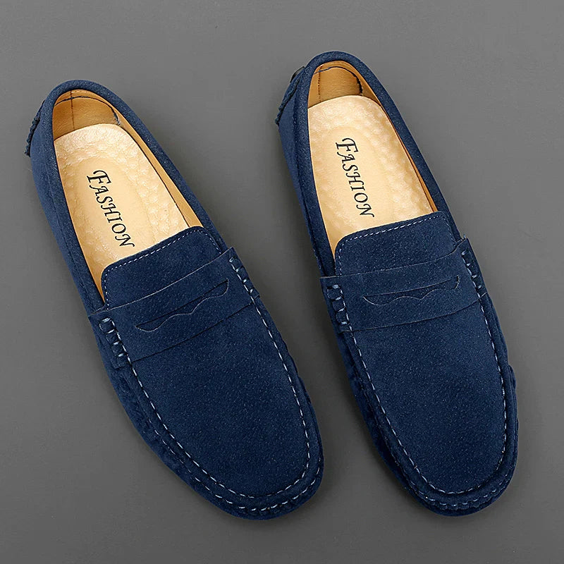 Mocasines de ante