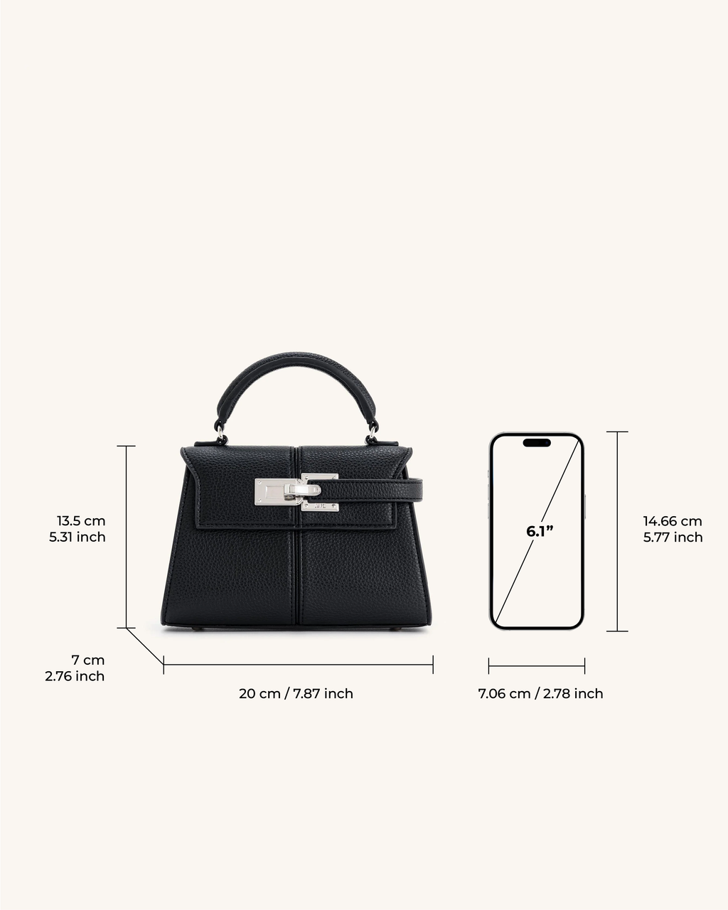 BOLSO KATELISE con Asa Superior
