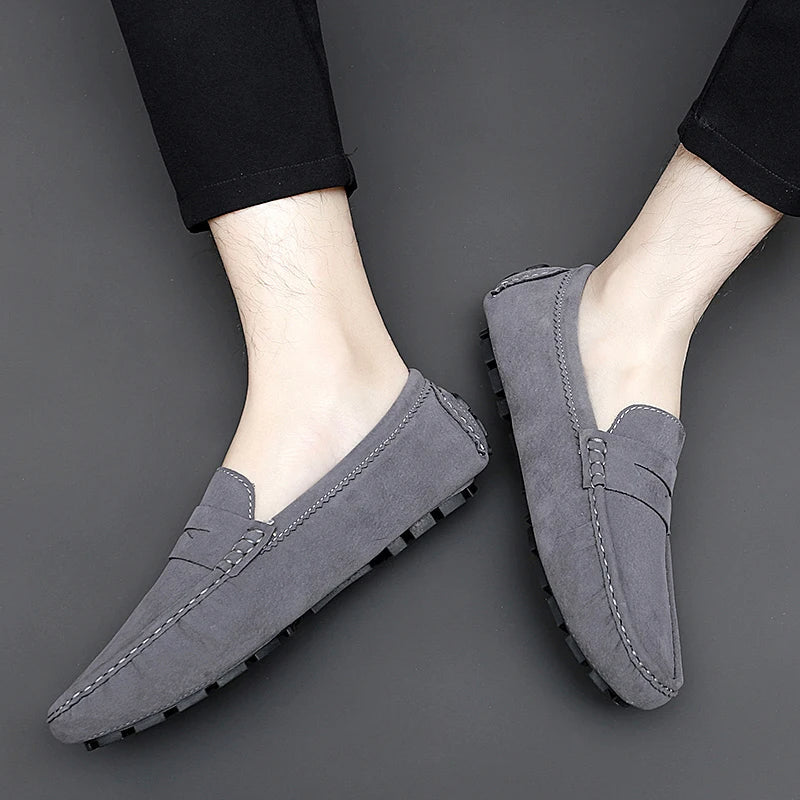 Mocasines de ante