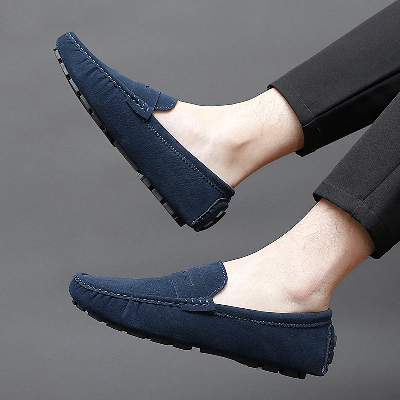 Mocasines de ante