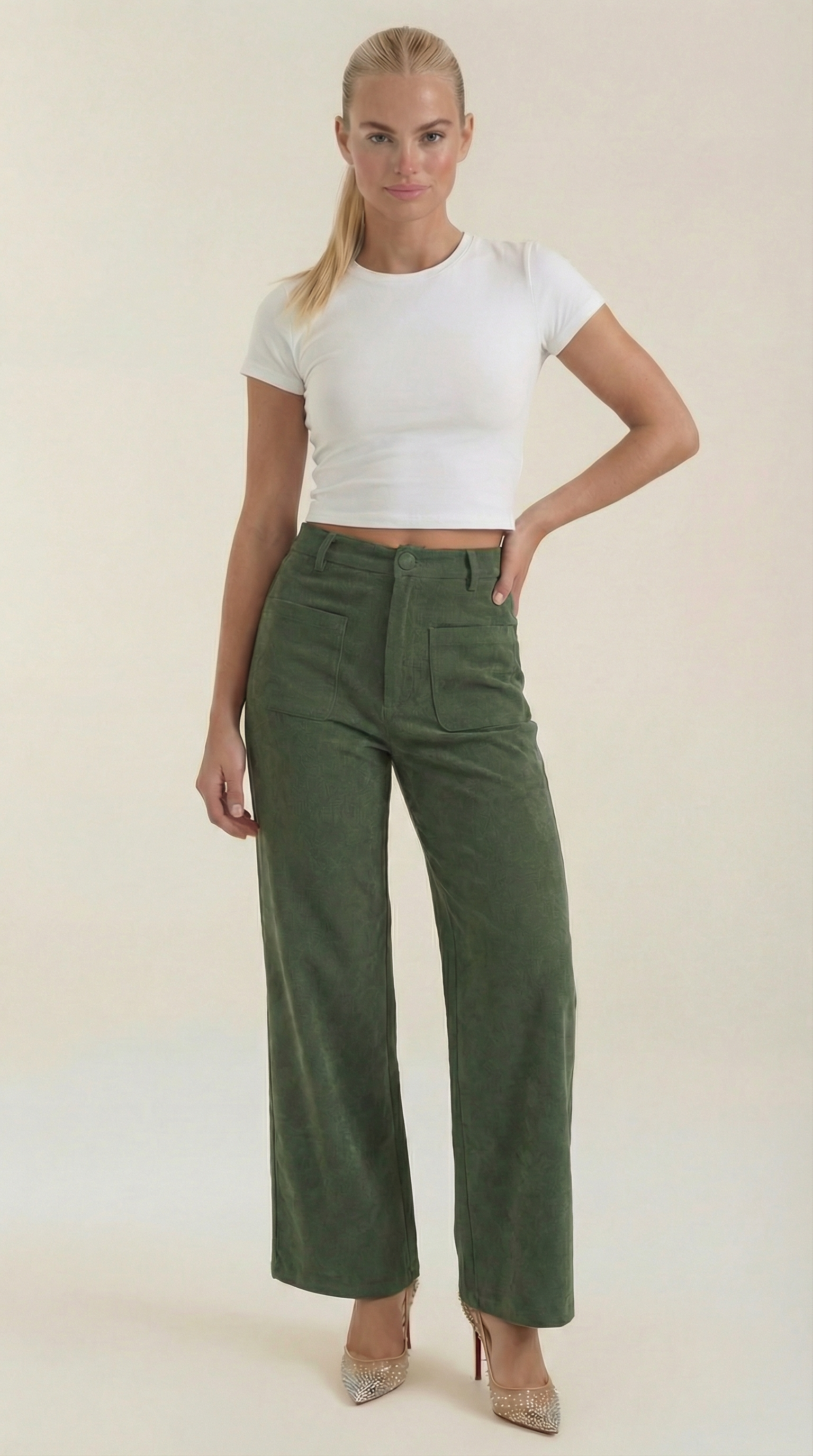 Allison Weite Pantalones de Pana