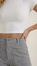 Allison Weite Pantalones de Pana