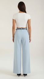 Bertha Pantalones Amplios de Tela