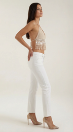 Brandy Top Halter de Punto Boho