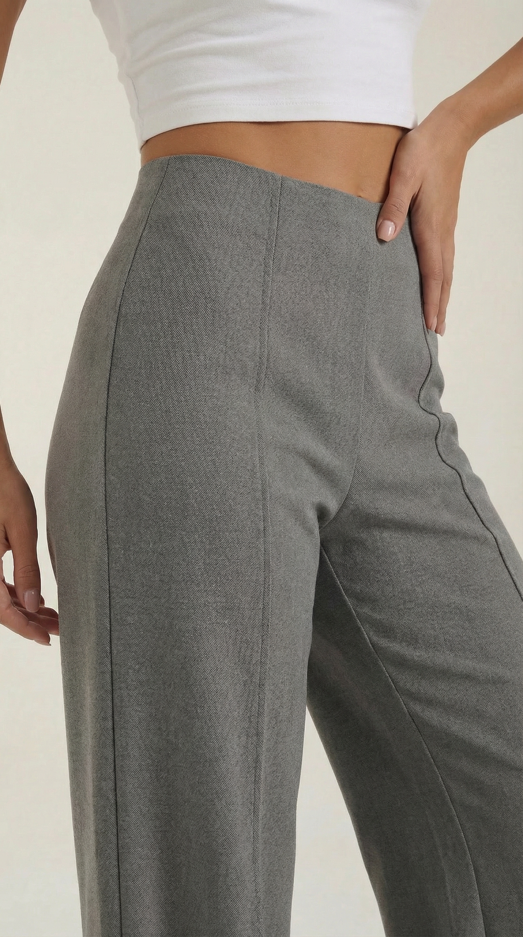 Pantalones Holgados Brooke de Cintura Media