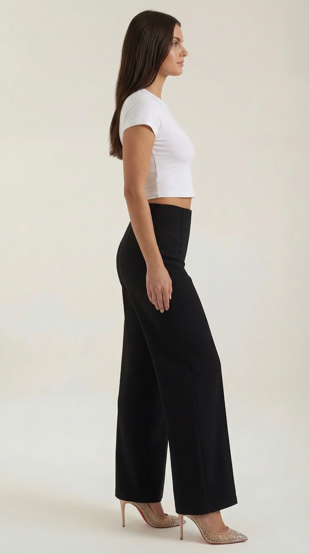 Pantalones Holgados Brooke de Cintura Media