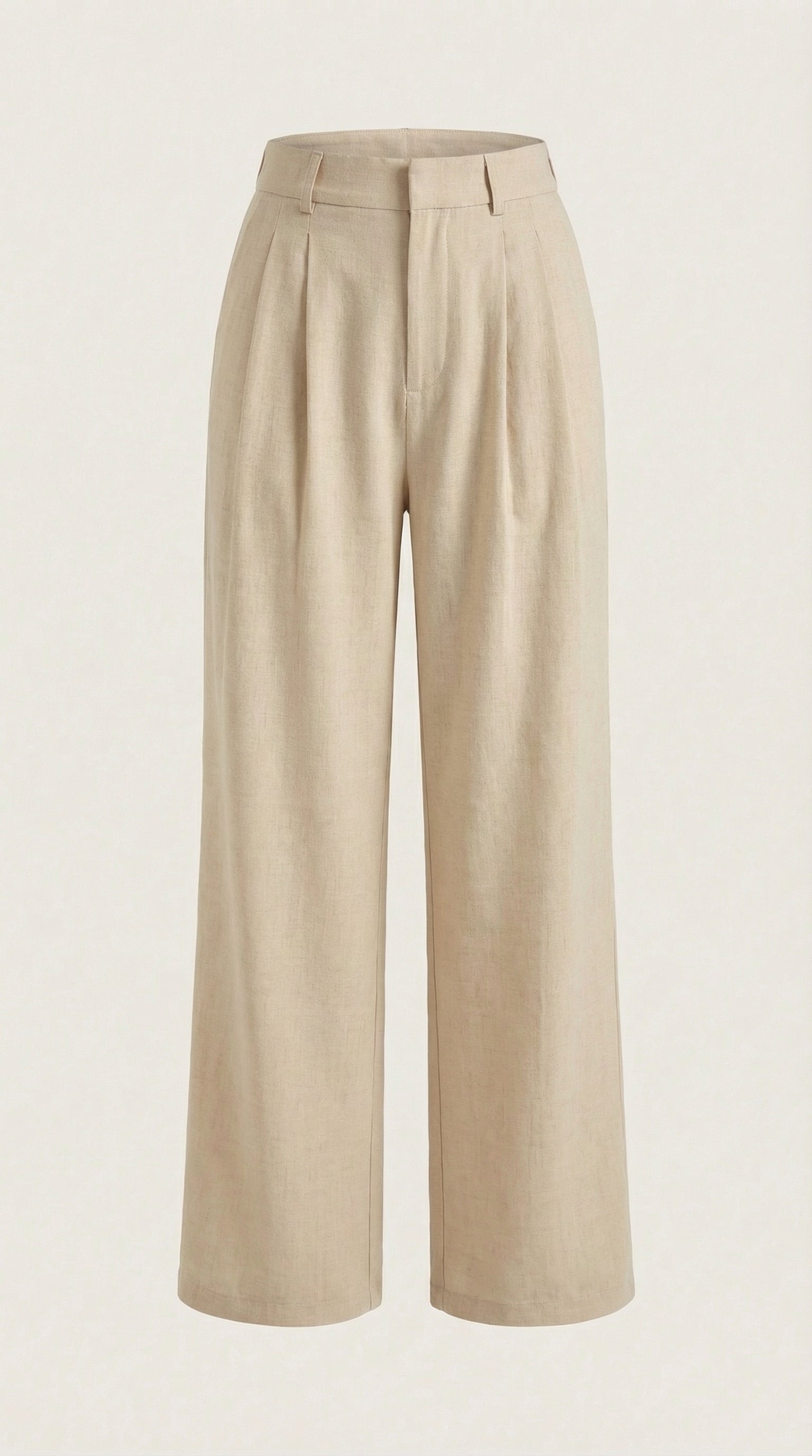 Pantalones Plisados de Cintura Alta Courtney