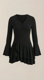Vestido Corto Estelle con Volantes