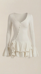 Vestido Corto Estelle con Volantes