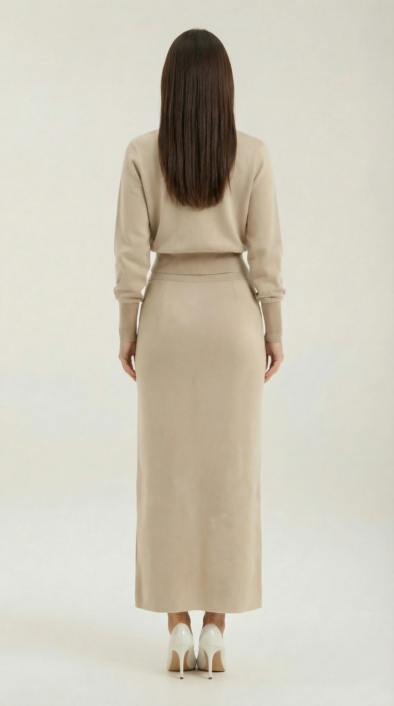 Conjunto de punto Evelyn Luxe con botones