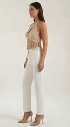 Francine Macramé Halter Top
