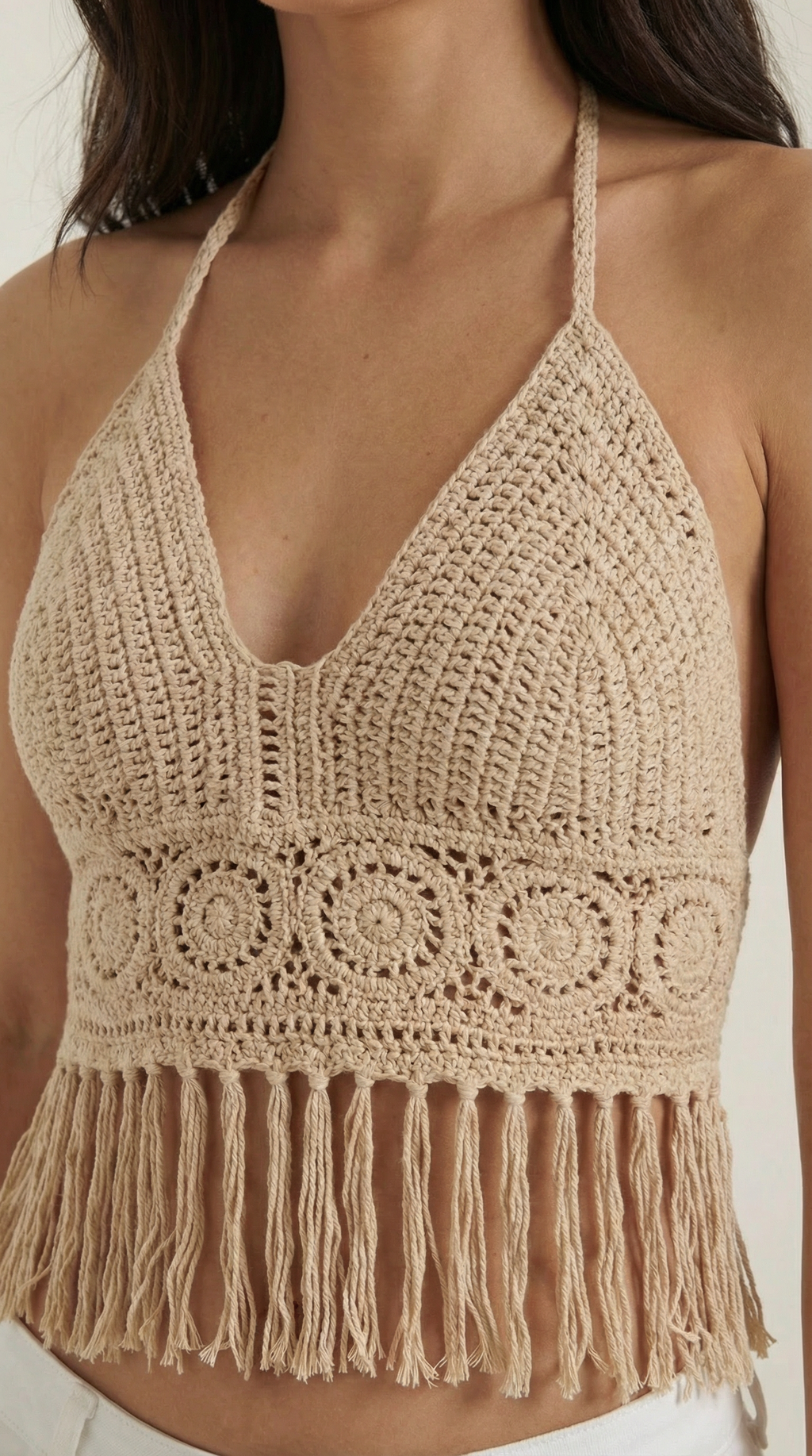 Top Halter con Flecos Harriet