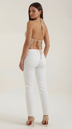 Top Halter con Flecos Harriet