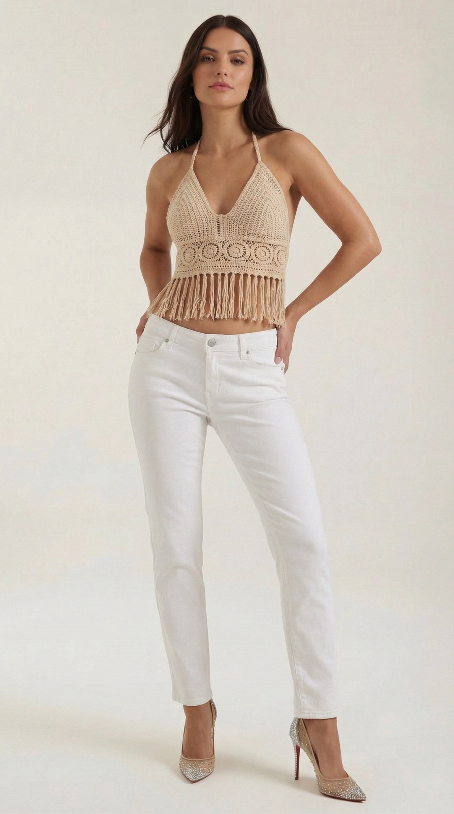 Top Halter con Flecos Harriet