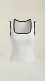 Top Hilary con escote en forma de cuadrado