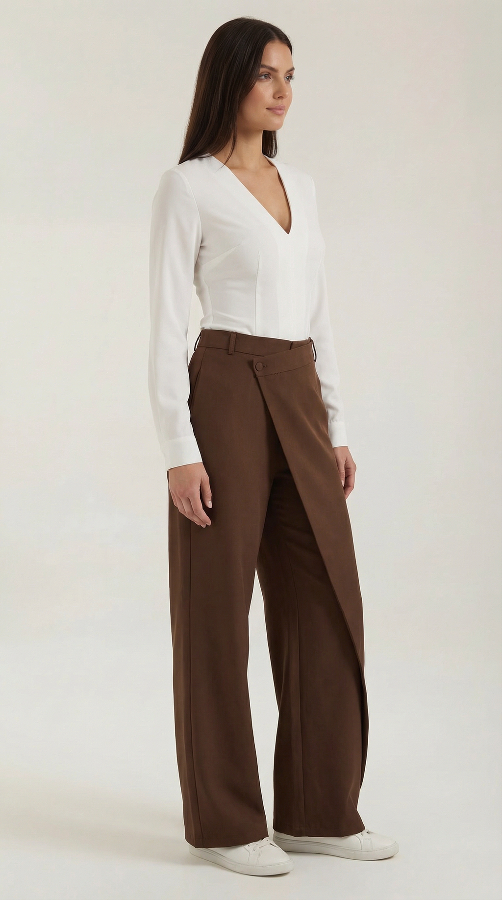 Pantalones de Mezclilla Asimétricos