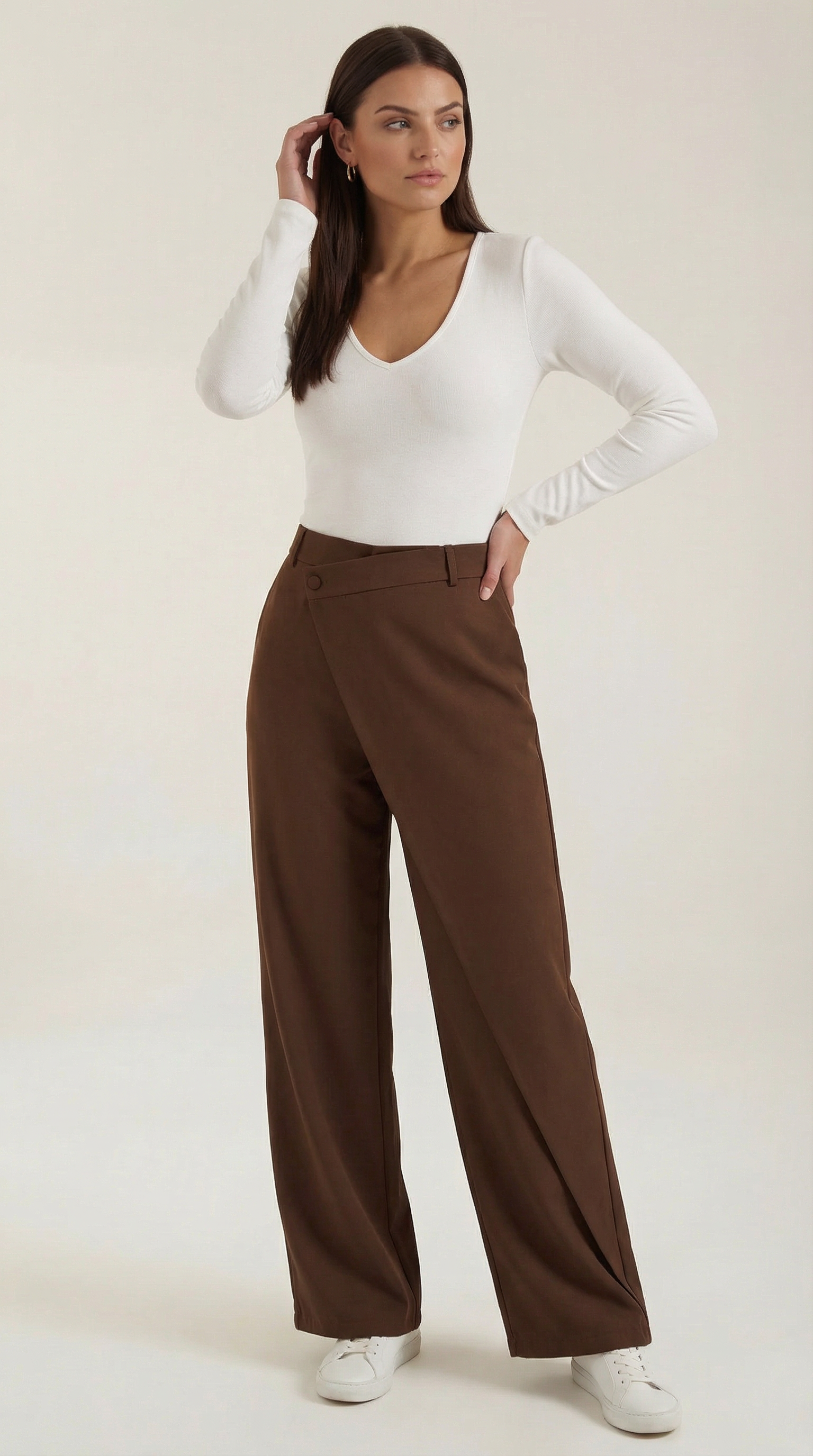 Pantalones de Mezclilla Asimétricos