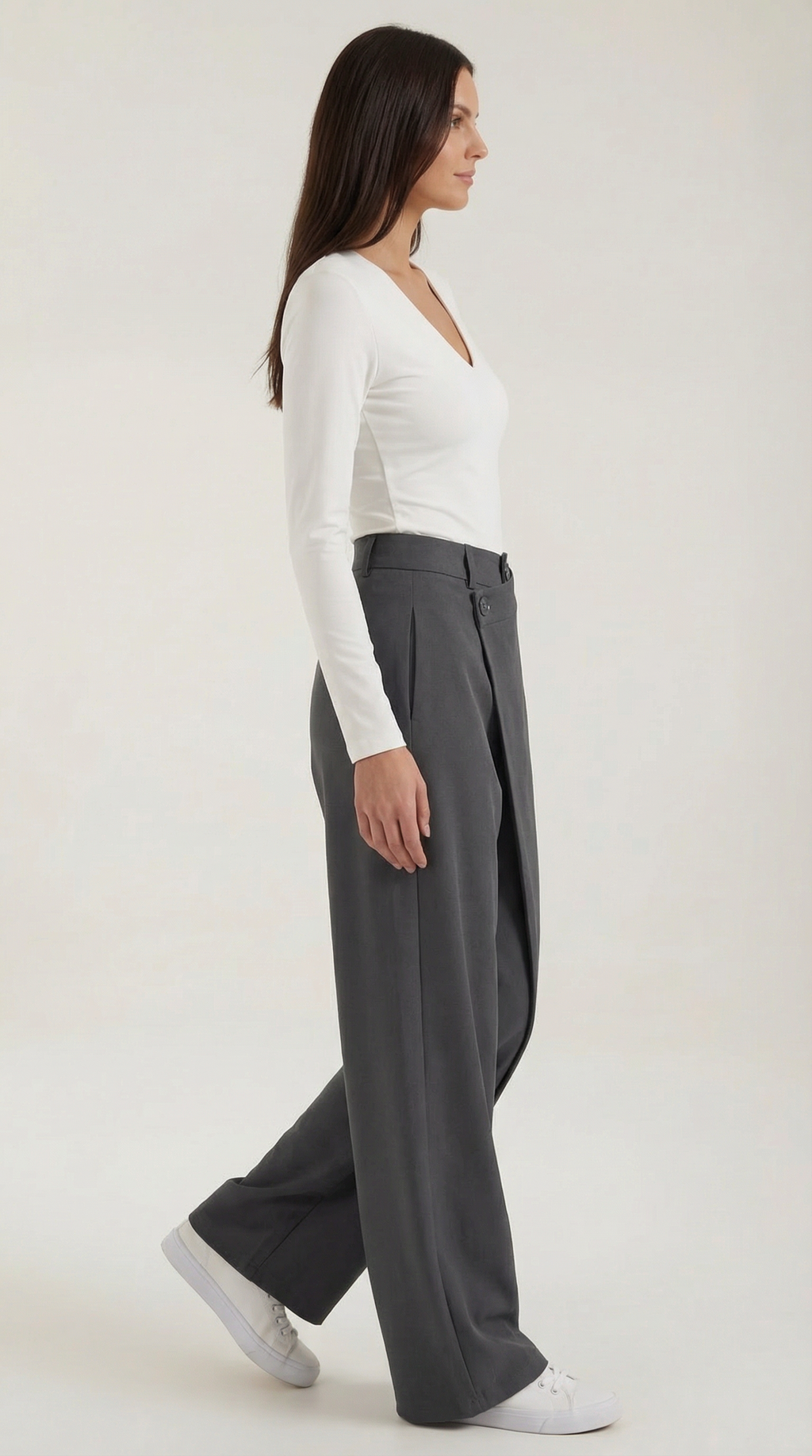 Pantalones de Mezclilla Asimétricos