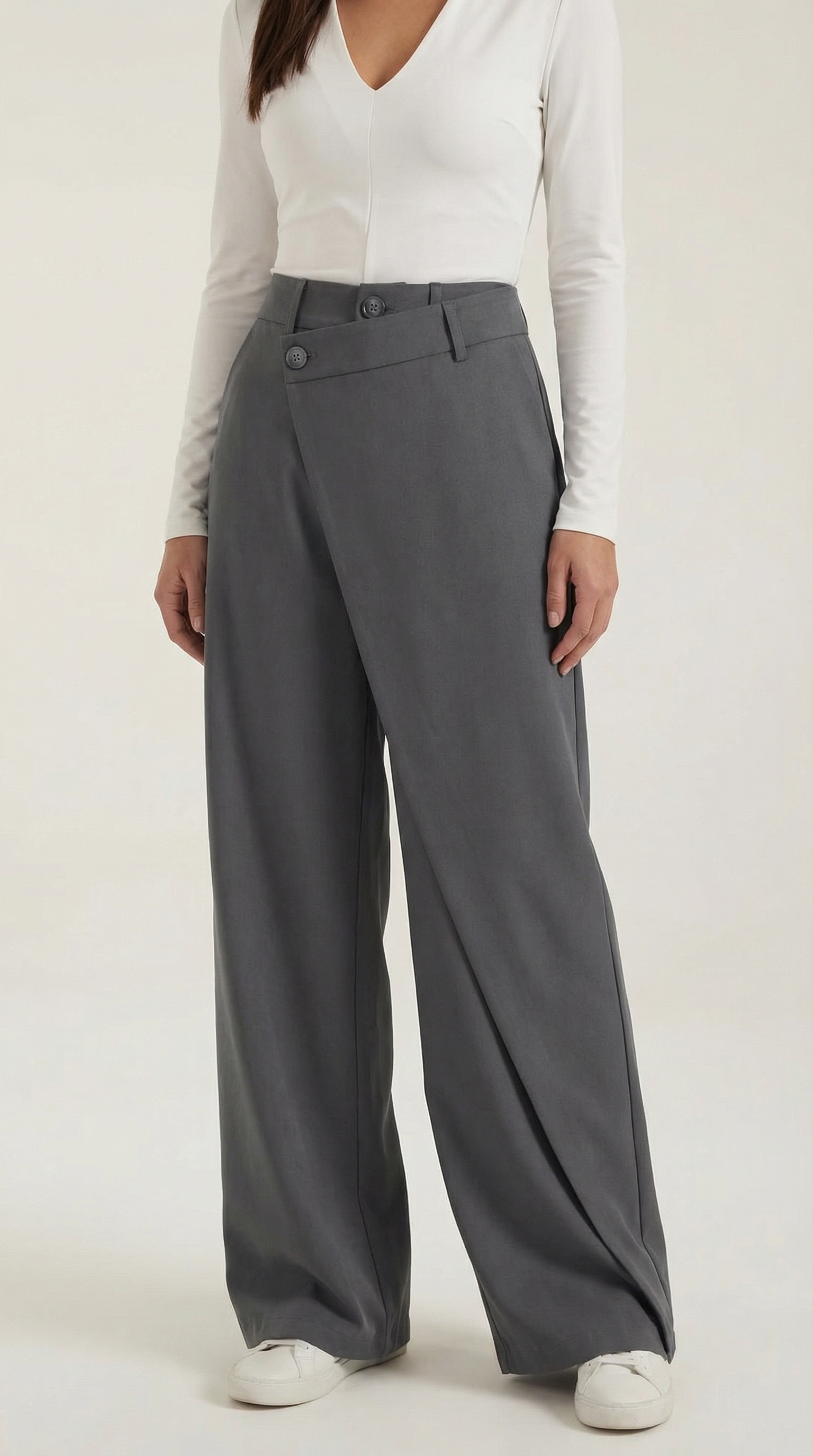 Pantalones de Mezclilla Asimétricos