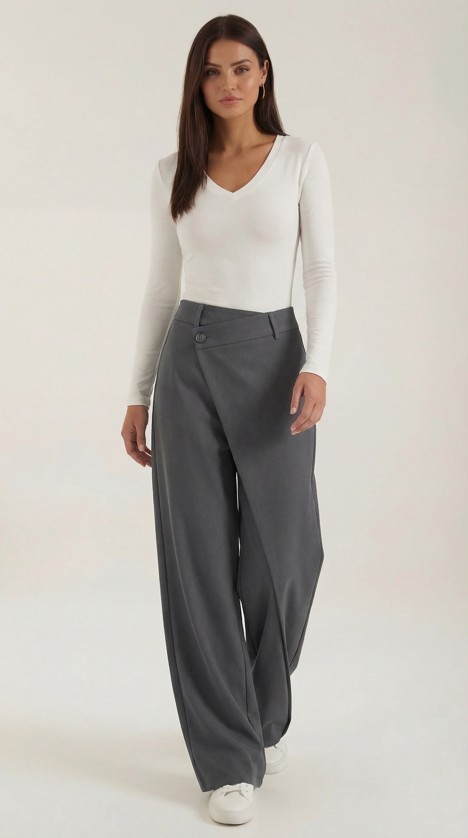 Pantalones de Mezclilla Asimétricos