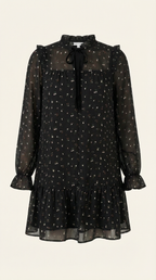Vestido corto 'Katie' con detalles de volantes