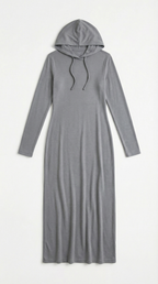 Vestido Maxi Bodycon Marilyn con Capucha Elegante