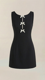 Minivestido Priscilla con Detalles de Lazo