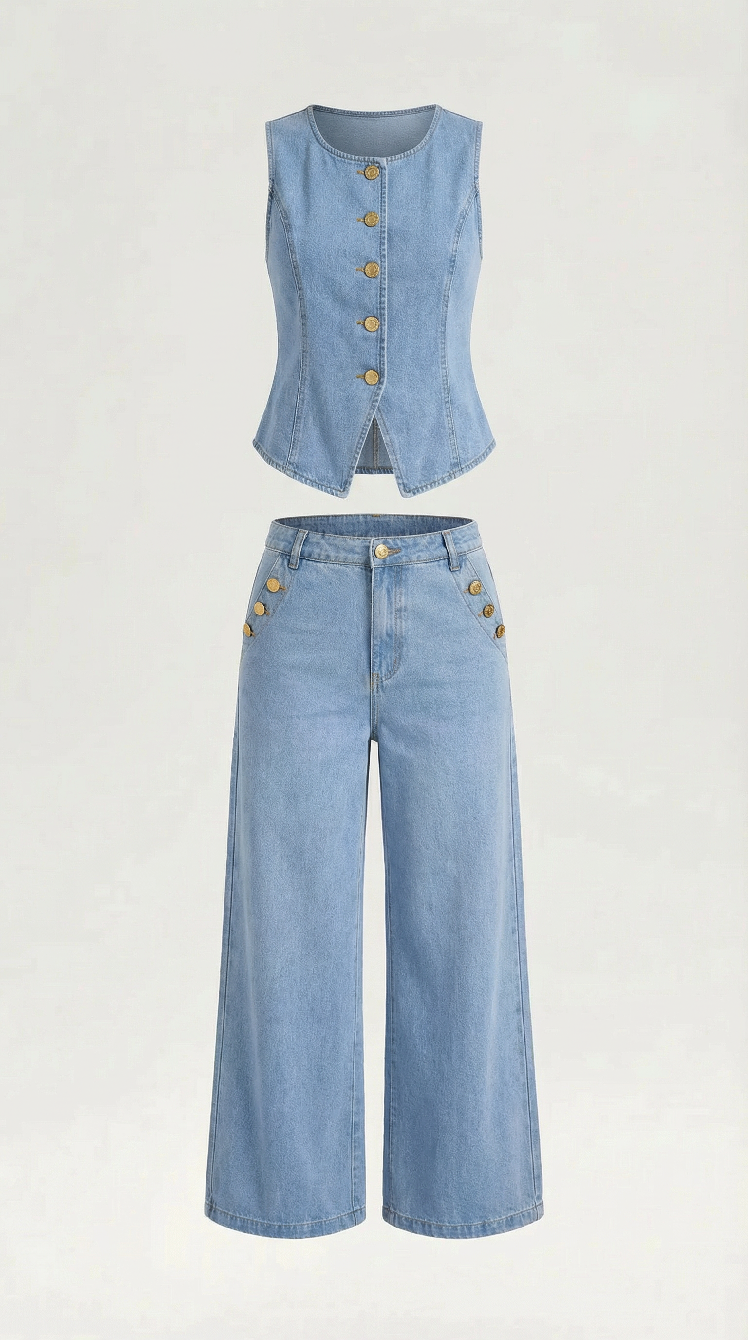 Conjunto Rhonda de Algodón y Mezclilla
