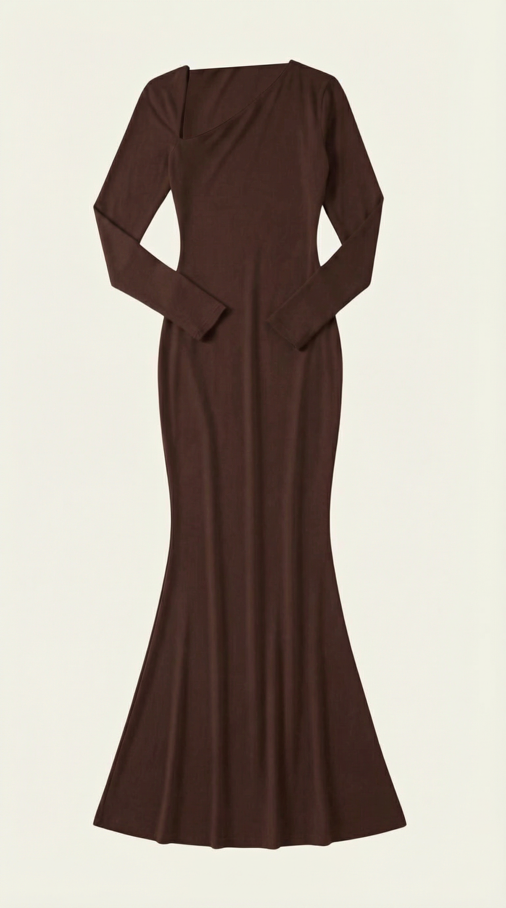 Roberta Vestido Maxi Bodycon de Manga Larga