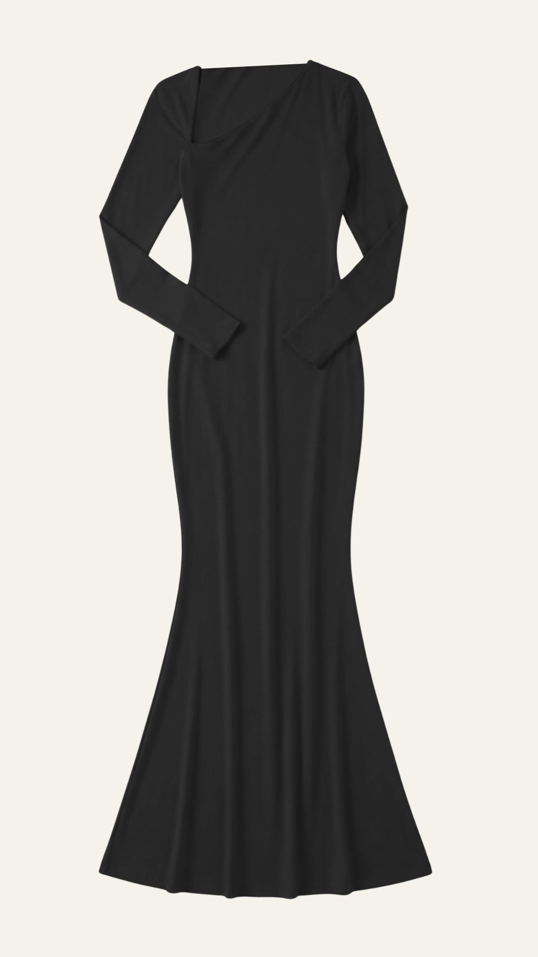 Roberta Vestido Maxi Bodycon de Manga Larga