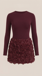 Vestido Mini Tonya con Textura Floral