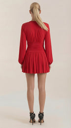 Mini Vestido Tricia con Escote en V