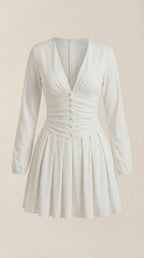 Mini Vestido Tricia con Escote en V