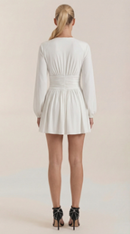 Mini Vestido Tricia con Escote en V